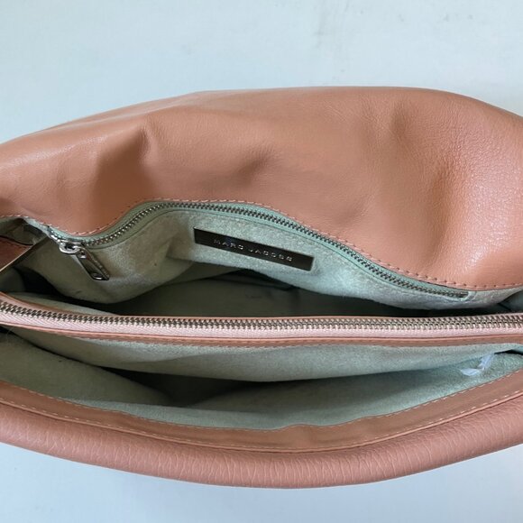 Rare Vintage Marc Jacobs Blush Pink Leather Bag w/ Silver Hardware - Picture 8 of 12